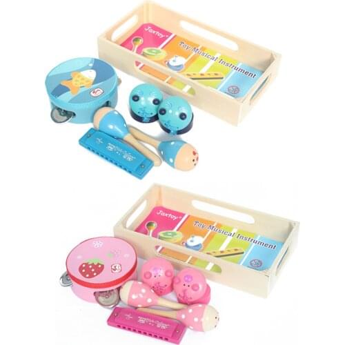 Music instruments kit children preschool percussion 4 pcs musical instruments set