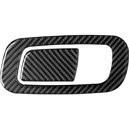 2pcs Car Interier Stickers Carbon Fiber Car MainRight Driving Storage Box Handle Cover Trim Sticker for Honda Civic 2016-2019