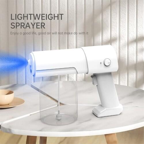 New 500ML Capatity Adjustable Spray Wireless Nano Blue Light Nano Steam Spray Sterilizing Nano Spray Gun Atomizer Pest Control