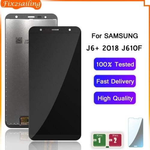 Original For Samsung Galaxy J6 Prime 2018 J610 LCD Display Touch Screen Digitizer Assembly for J610 J6+ LCD Replacement