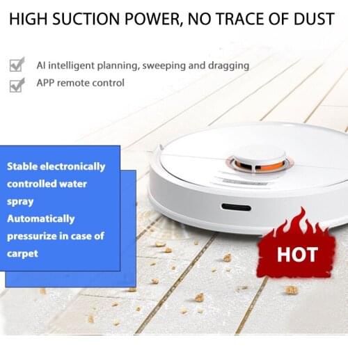 Newest S7 Robot Vacuum Cleaner Sonic Mopping WiFi App Control Auto Sweep Dust Sterilize New Rubber Floating Brush