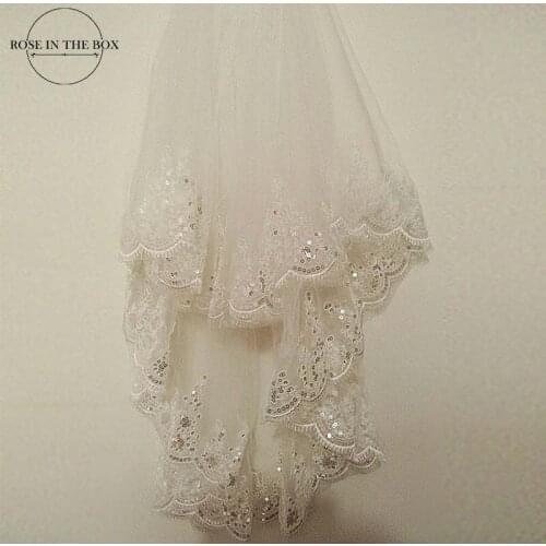ROSE IN THE BOX Wedding Short Veils
