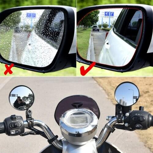 2pcs Rainproof Rearview Mirror Film Sticker Protective for Car Motorcycle Bicycle Bike Rearview Mirror Anti Fog Waterproof Films