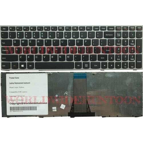 High quality laptop keyboard for Lenovo Ideapad Z50-70 US layout silver Frame without Backlit 100% Fully Tested&Working great