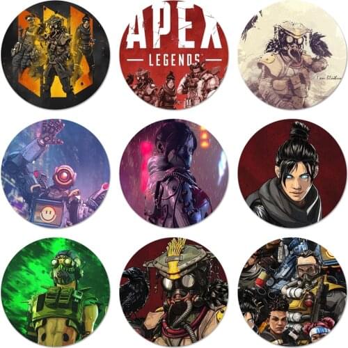 Apex Legends Badge Brooch Pin Accessories For Clothes Backpack Decoration gift 58mm
