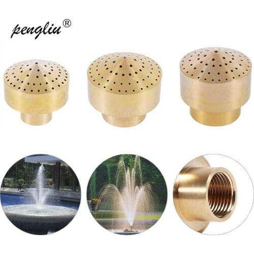 1/2"1/4" 3/4" Female Thread Fireworks Type Brass Fountain Nozzles Copper Scattering Sprinkler Garden Landscape Fountains 2019