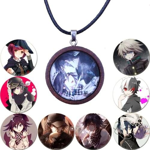 17 Styles Danganronpa: Trigger Happy Havoc Japanese Anime Rope Pendant Necklace Wood Wooden Gift For Girls Pupil Women DWLP