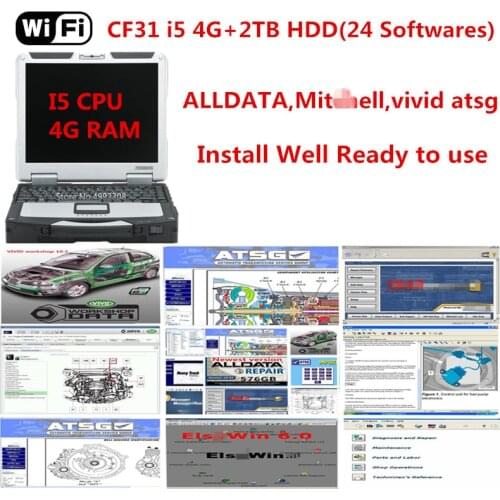 2021 Hot All Data Auto Repair Software Alldata 10.53 Mit..ch-ell Vivid Atsg Installed Well in CF31 I5 4G Toughbook laptop