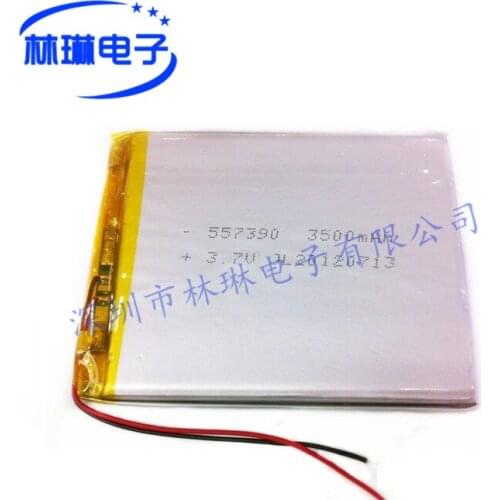 557390P 3500mah with protective board 3.7V lithium polymer battery luminous shoe battery Rechargeable Li-ion Cell