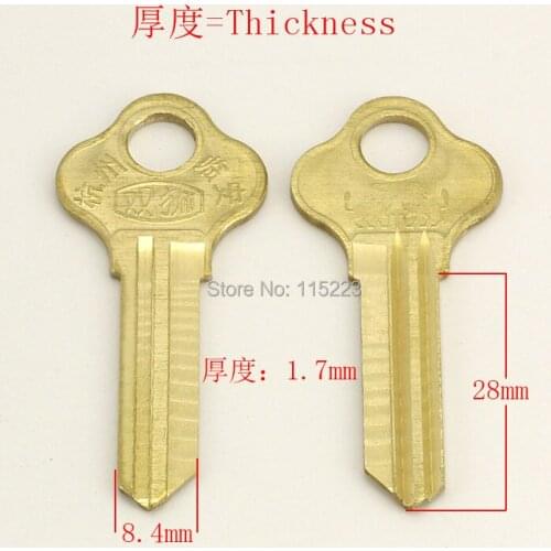 A007 Wholesale Locksmith Keymother Brass House Home Door Key Blank Keys 25 pieces/lot