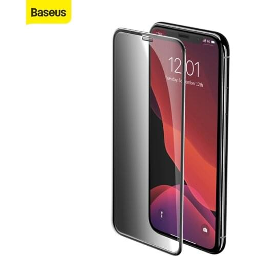 Baseus 0.3mm Privacy Screen Protector For iPhone 11 Protective Glass Tempered Glass For iPhone 11 Pro Max Glass 2 Piece And Tool