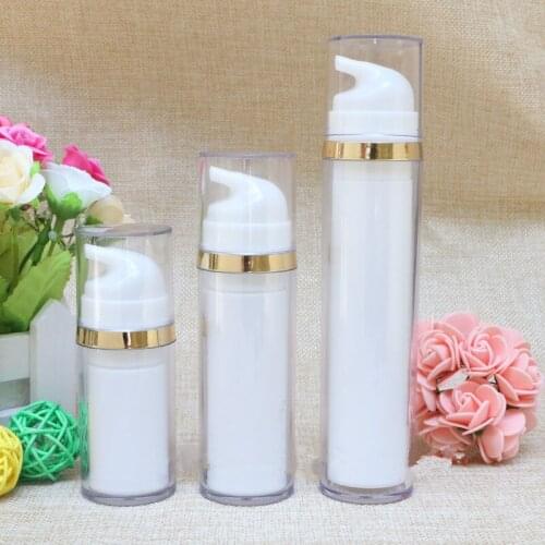 White AS 15ml 30ml 50ml Airless bottle pump bottle Clean Cream jar lotion container cosmetic packaging F20172270