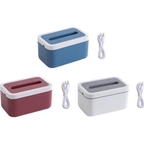 Household Removable Waterproof Tissue Box Luminous Storage Tissue Box Usb Charging Adjustable Sustainable Luminous Tissue Box