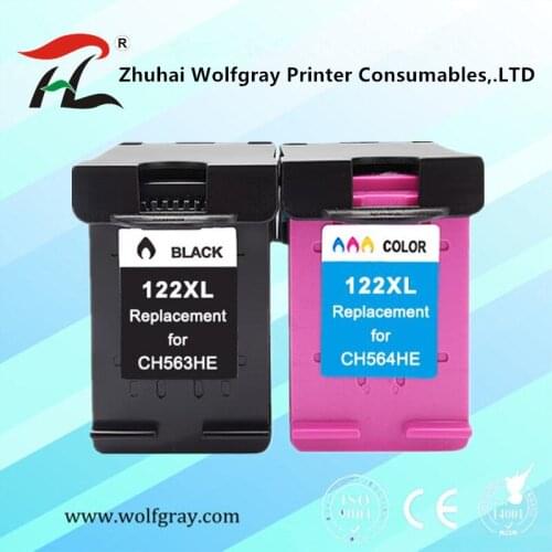 Compatible for hp122 XL Ink Cartridge for HP 122 122XL Ink for Deskjet 1000 1050A 2000 2050 2050A 3000 3050 3050A 1510 Printer