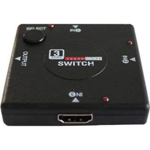 HDMI-compatible Mini Switcher 3 to 1 Tv Switch Box 3 Way Selector 1080P 3 in 1 Out HDMI-compatible Splitter 3D 1 HDMI-compatible