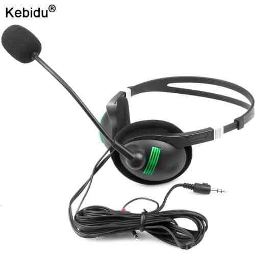Kebidu 3.5 mm Headphones Potable Gaming Headset Wired Earphone Stereo Bass Audio HiFi Headphones with Mic For Laptop PC