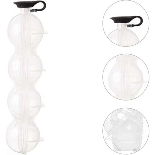 4-hole Ice Box Whiskey Maker Round Ice Hockey Mold Ice Tray Mold Ice Maker Silicone Ice Ball Maker Mold Kitchen Tool Accessories