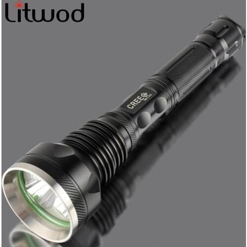 M18 CREE XHP70 LED Flashlight Torch VS 3 Pcs XM-L T6 Powerful Chips Run Time 6 Hour 18650 Battery Bulbs 30W Litwod Aluminum