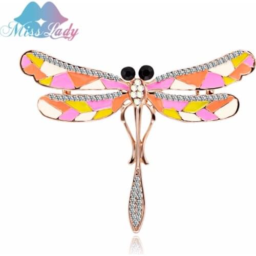 Miss Lady Dragonfly Brooches For Clothes