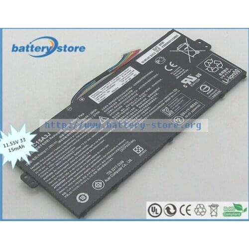 Genuine laptop batteries for AC15A3J,Chromebook CB3-131,R 11 CB5-132T,R11 CB5-132T-C32M,11 -C3KD,11 C735-C7Y9,11.55V,3 cell