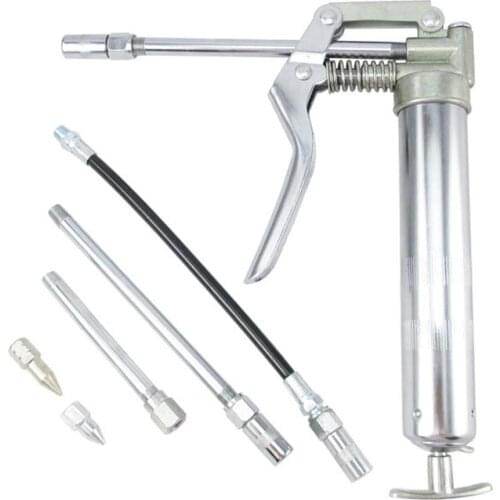 120CC Mini Grease Gun Pistol For Auto Repair Lubrication Vehicle Hand Tool Grip One Handed Grease Butter Machine Lube Tools Kit