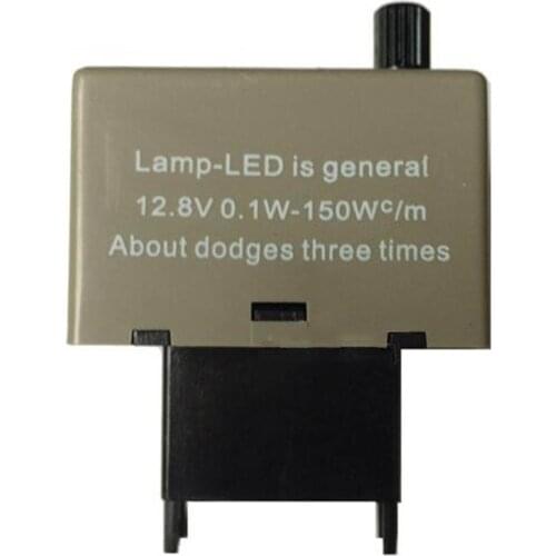 Grey+Orange 8 Pins Adjustable Frequency Flash Relay 40x30x26.7MM 0.1W-150W Steering Light Flash Relay Lamp-LED