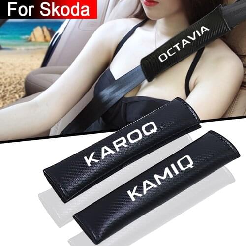 Car seat belt Protect car accessories interior for skoda octavia 2 3 a7 superb 2 3 kamiq fabia 2 kodiaq karoq kamiq rapid scala