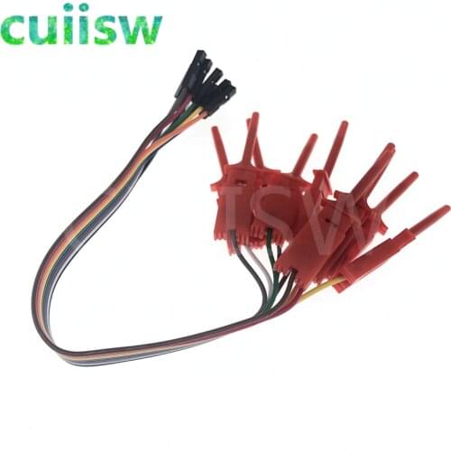 5PCS test hook clip Logic analyzer test folder For USB Saleae 24M 8CH
