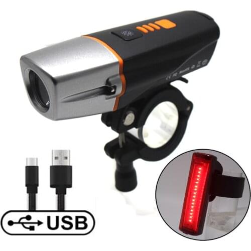 Smart Induction Bicycle Light Rainproof USB Charging LED 2000 Lumens MTB Front Lamp Headlight Aluminum Ultralight Bike Light