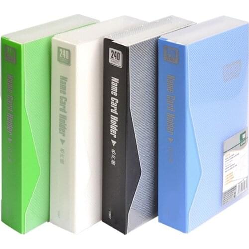 1 PC/Lot Fashion 240-Case Business Card Holder & Card Stock for Office Stationery