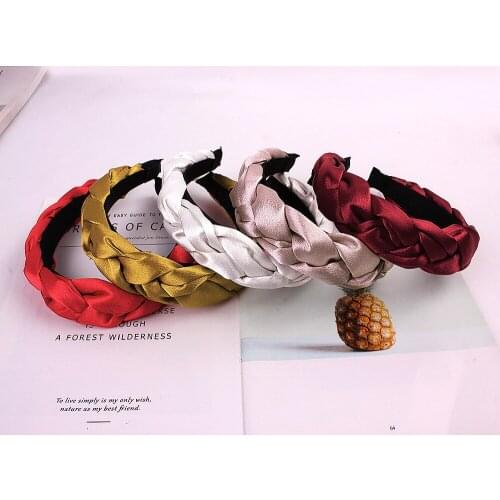 1 PC Fashion Hair Band Hairband Knitted rib Girls Bow Hoop Hair Accessories Velvet Twist Headband New Casual Women Hair Bands