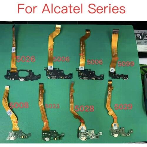 10pcs New Original For Alcatel 5026 5006 5099 5008 5028 5029 5033 USB Charging Dock Jack Plug Socket Port Connector Charger flex