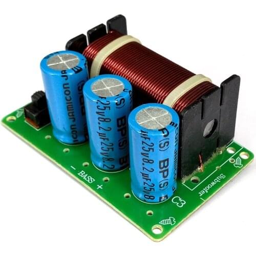 200W Pure Bass Speaker Crossover 1 Way Frequency Divider for 5 inch-10 inch Speaker