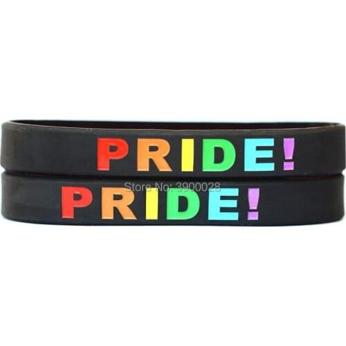 300pcs Pride Silicone Wristband Bracelet Free Shipping By DHL