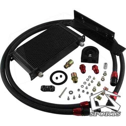 22 Row AN10 Bolt on Aluminum 10-AN Oil Cooler kit fit 2003-2008 350z Fairlady 2009-2014 370z