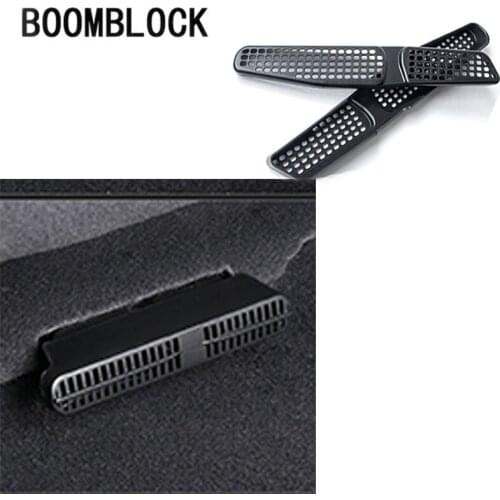 BOOMBLOCK 2pcs/set Car Covers Trim Air Outlet Carbon Stickers For Buick Encore Vauxhall Opel Mokka 2013-2018 Accessories