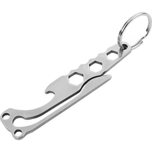 Hot Sale Outdoor EDC Mini Multifunction Tools Opener Hex Wrenches Tactical Gear Clip Web Key Ring Holder Release KeyringNew