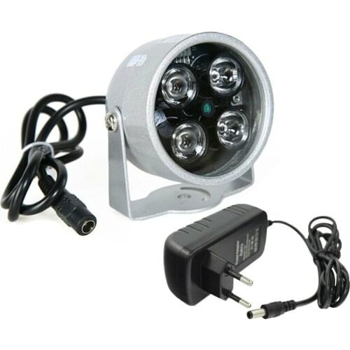 CCTV LEDS 4 Array IR Led Illuminator Light CCTV IR Infrared Waterproof Night Vision for Security Camera Use 12V 2A Power