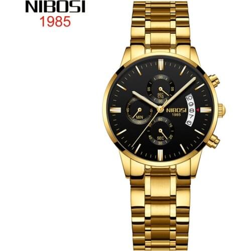 Fashion Watch Women Chronograph Luminous Waterproof Watches Ladies Women Watches Female Clocks Relogio Feminino NIBOSI 2309