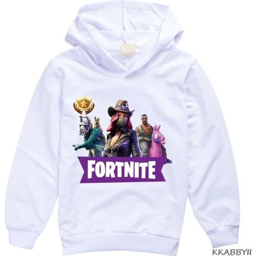 Fortnite Spring and Autumn Printed Boys and Girls Cartoon Kids Sports Hoodie