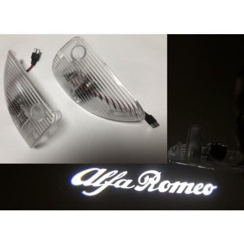 For Alfa Romeo 147 GT LED Car Courtesy Door Logo Welcome Light Projector Laser Ghost Shadow Lamp