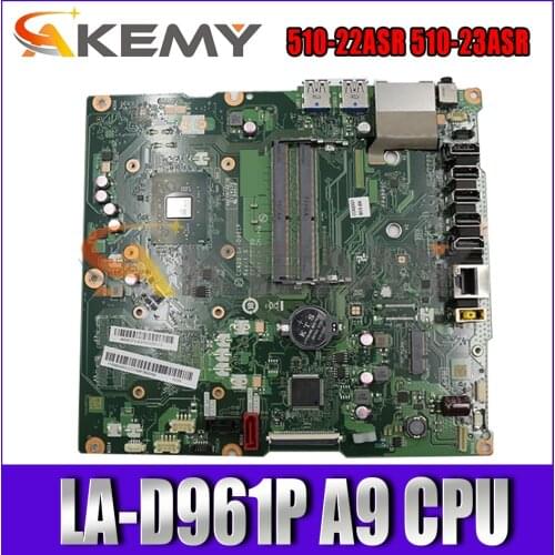 For Lenovo AIO 510-22ASR 510-23ASR All-in-One Motherboard CCA20 LA-D961P FRU 00UW342 00UW343 00UW352 00UW353 DDR4 A9 CPU