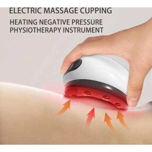 Electric Cupping Massage Scraping Cellulite Massager Heating Negative Pressure Physiotherapy Apparatus