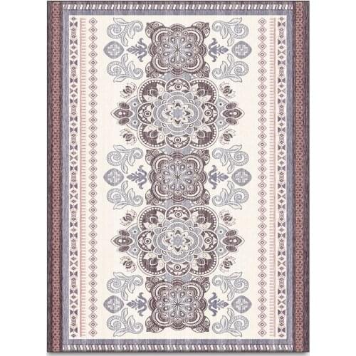 European elegant geometry flower garden kitchen living room bedroom bedside carpet mat customization