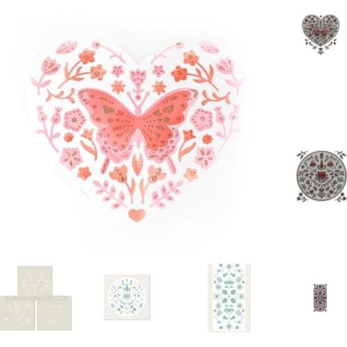 Hot Sale Florales Folk Art New Metal Cutting Dies Stencils for DIY Scrapbooking Album Stamp Make Paper Card Embossing Die Cut