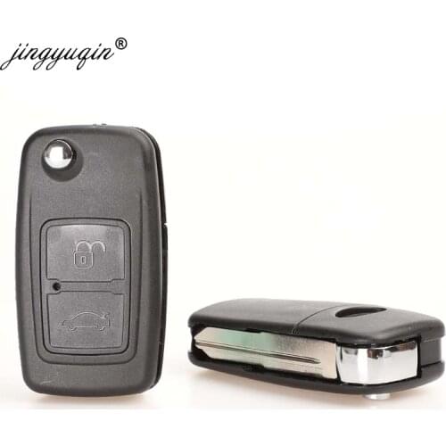 Jingyuqin for CHERY A5 FULWIN TIGGO E5 A1 COWIN EASTER Car Key Case 3 Buttons Modified Remote Key ABS Shell