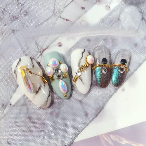 AB Flat Back Crystal Rhinestones Glitter Accessories 100pc Resin Nail Gems Rhinestone Decoration For Nail Strass Gem Art