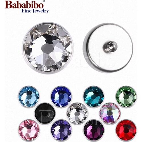 Microdermals Internally Threaded 1.2mm Titanium 3/4/5/7mm Crystal Jewel Top - Choose Jewel Color - Price Per 1