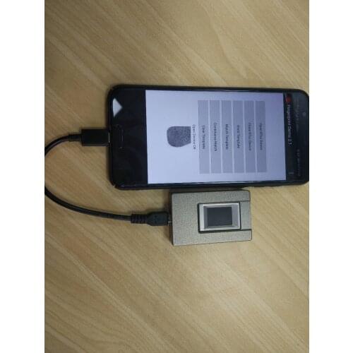 FBI Certification Mini USB Fingerprint Scanner With Free SDK Support Android Linux Windows 508DPI