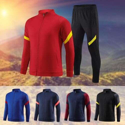 2021 Custom Football Jersey Training Sports Pants Cycling Zipper Long Sleeve Running Jogging Men Outdoor Jacket